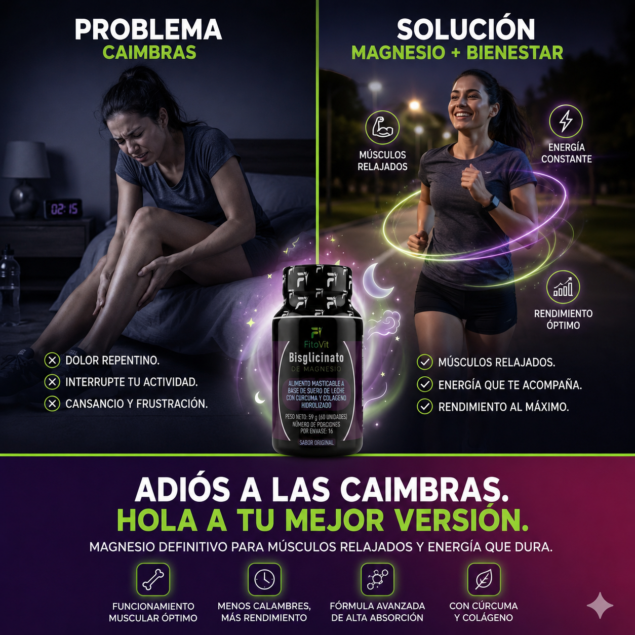 Bisglicinato de Magnesio: Es Hora de Darle a Tu Cuerpo El Equilibrio Que Necesita (Descuento por la compra de más de una unidad)💰