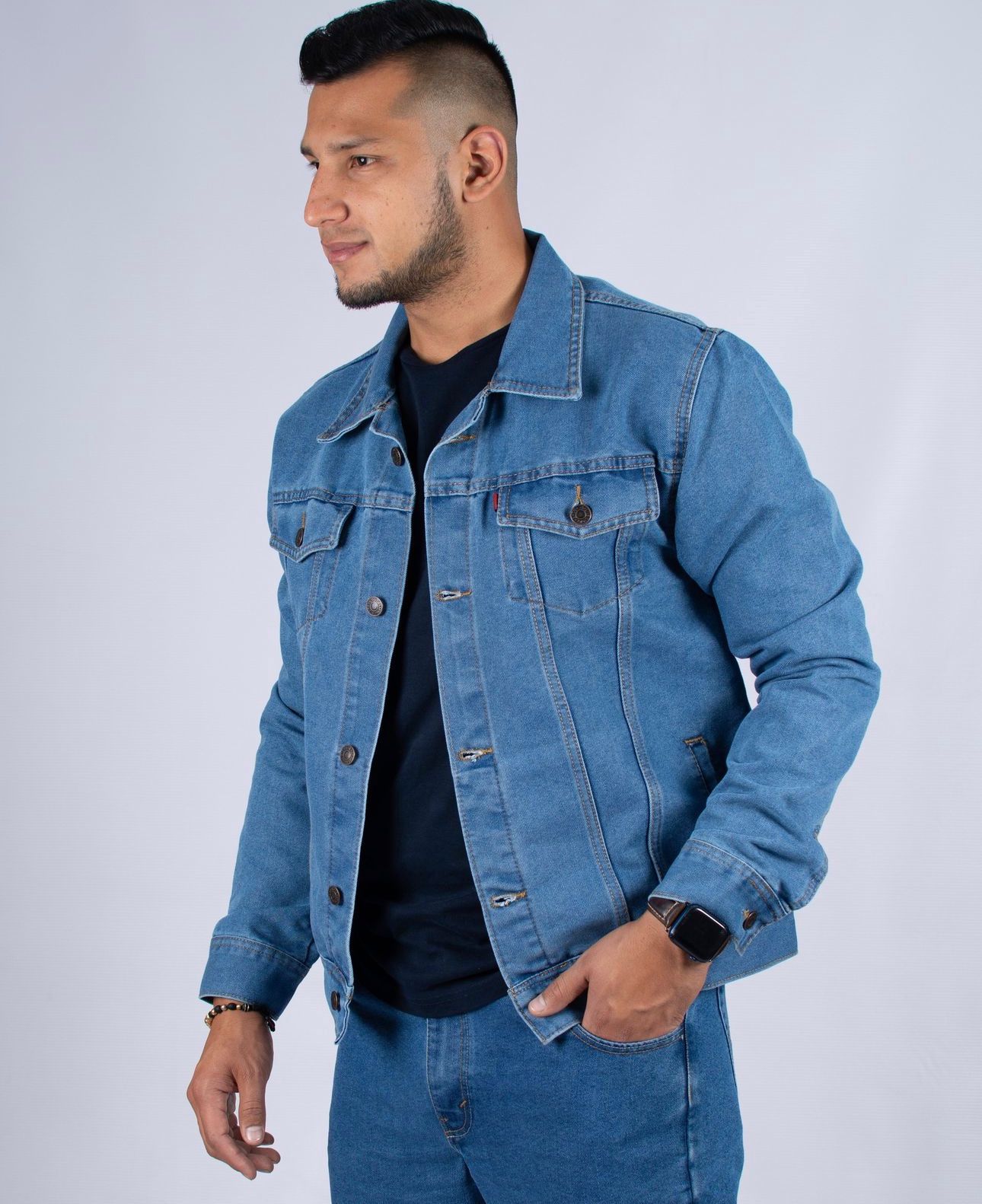 Chaqueta En Jean Para Caballero T18